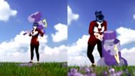 The event-themed avatar pose included in the Pokemon Horizons event ticket in Pokemon GO (Image via The Pokemon Company)